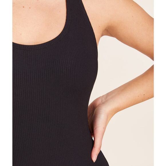 Andie Swim The Tulum Ribbed One Piece in Black Medium NWT - Picture 9 of 9